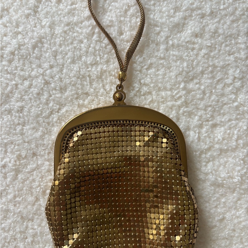 Whiting & Davis Gold Mesh Evening Wristlet